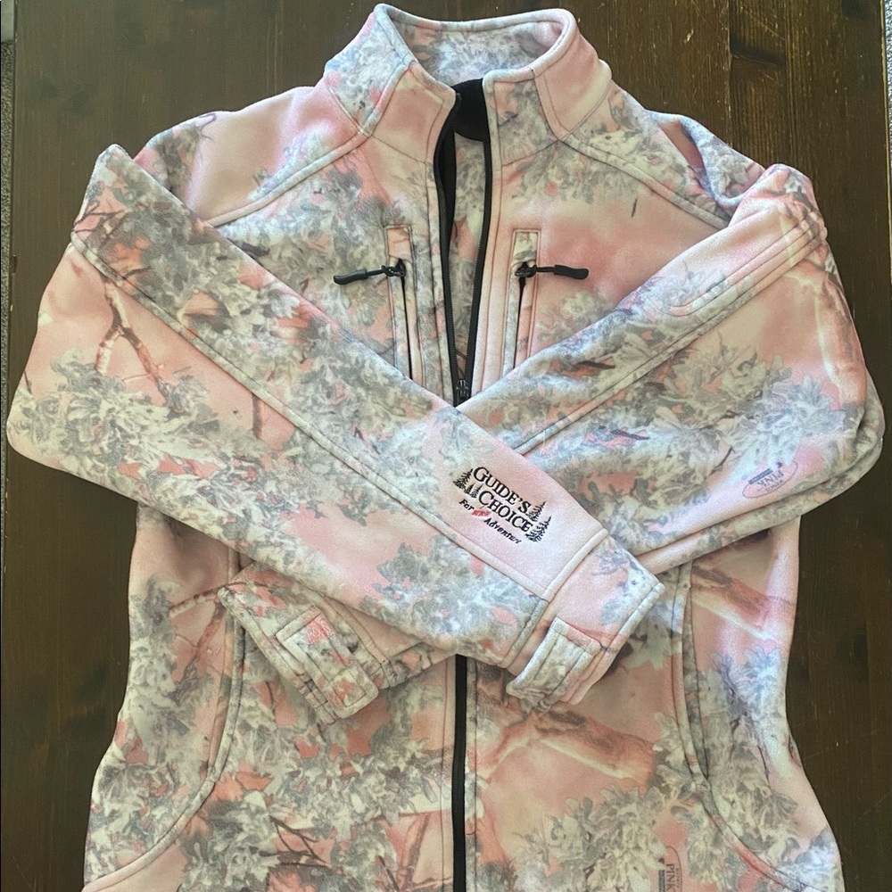 Guides Choice Kings Camo Pink Fleece Jacket size M